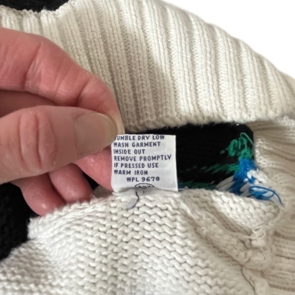 Vintage 80’s Arrow Criterion Striped 100% Cotton Men’s Sweater Sz. M - Picture 6 of 13